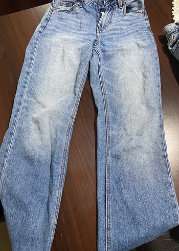 Stradivarius Gri Bol Kesim Midi Kot Pantolon