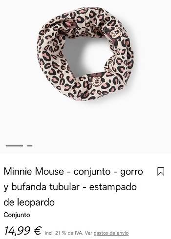 Minnie Desenli C&A Atkı veya bere - Görsel 2