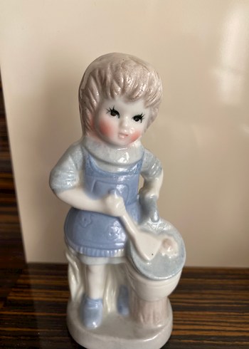 Vintage Porselen Biblo - Görsel 7