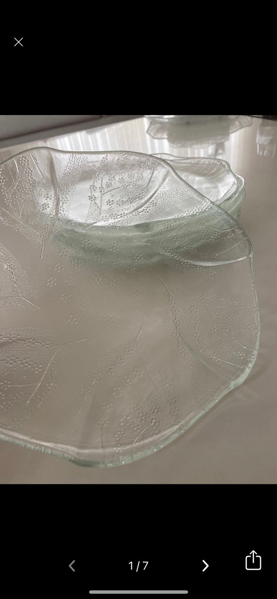 Bahardalı  6'lı  Cam Tabak Seti - Görsel 2