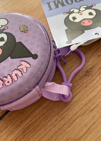 Mor Kuromi Temalı Yuvarlak Bozuk Para Cüzdanı - Görsel 4