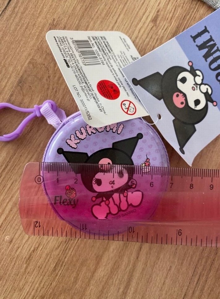 Mor Kuromi Temalı Yuvarlak Bozuk Para Cüzdanı - Görsel 2