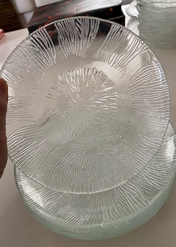 6 Adet Cam Pasta Tabağı - Görsel 3