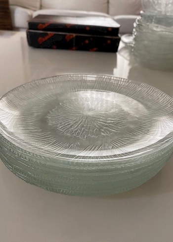 6 Adet Cam Pasta Tabağı - Görsel 2