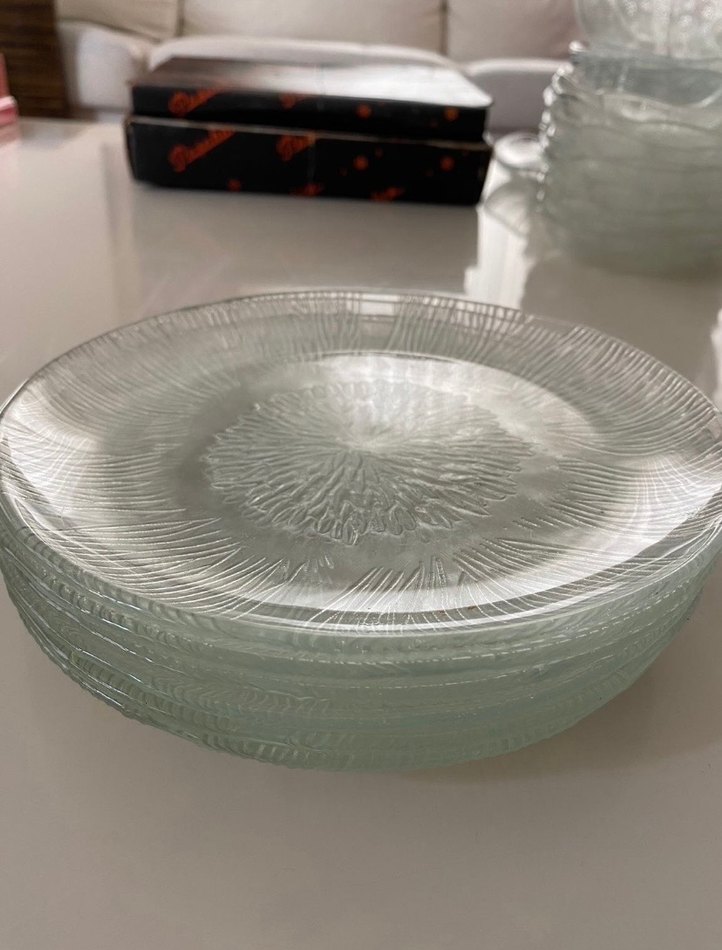 6 Adet Cam Pasta Tabağı - Görsel 2