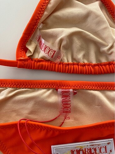 xs Beden turuncu Renk Fiorucci Bikini Takım