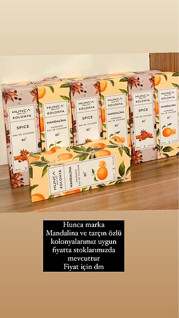 Hunca marka Mandalina kolonyası