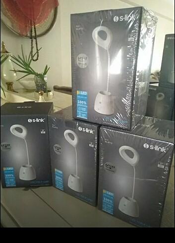 S-link LED şarjlı masa lambası sıfır kutulu jelatinli 