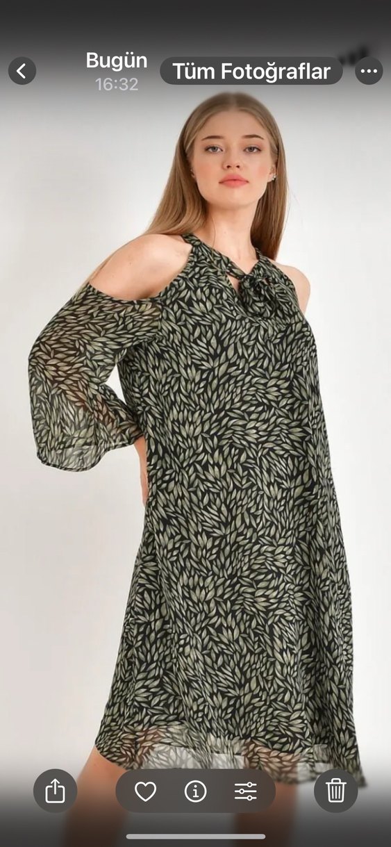 Şifon  Kadın Elbise - Görsel 2