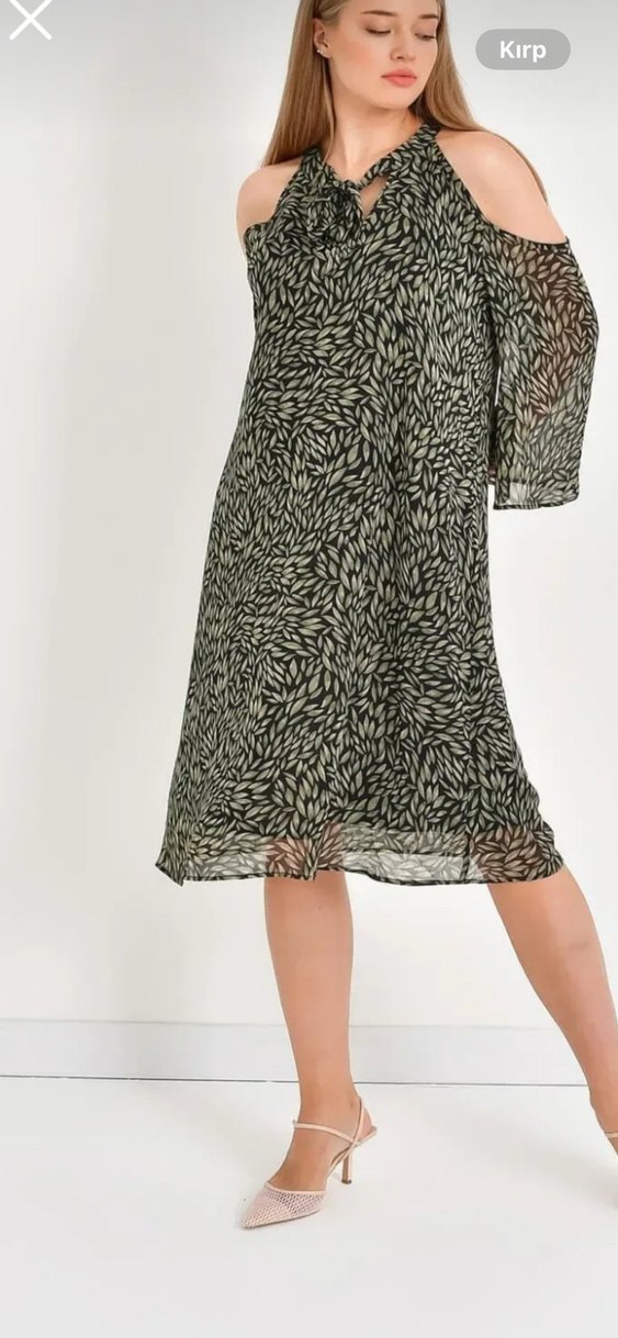 Şifon  Kadın Elbise - Görsel 4