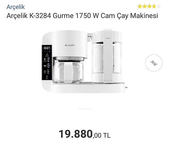 Beden Renk Arçelik çay makinası