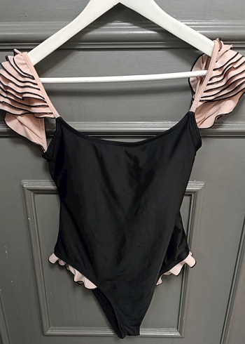 Siyah Strappy Kadın Mayo - Görsel 5