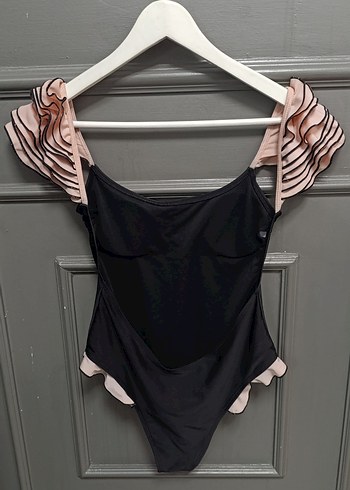 Siyah Strappy Kadın Mayo - Görsel 4