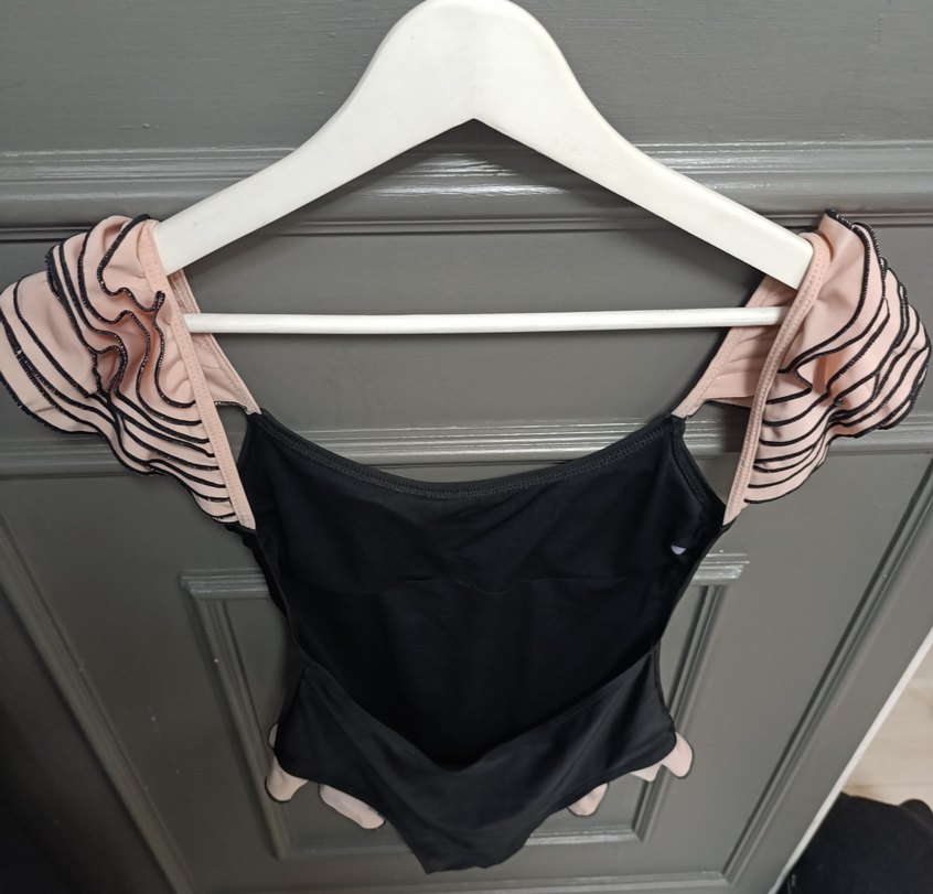 Siyah Strappy Kadın Mayo - Görsel 3