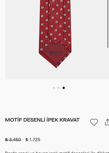 Beden kırmızı Renk Vakko Sıfır İpek İpek Kravat