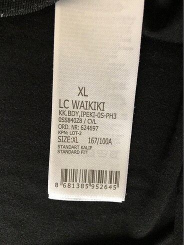 xl Beden çeşitli Renk LCW CL simli tişört