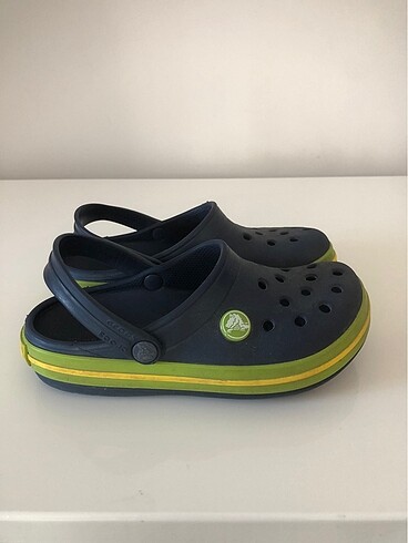 Lacivert-Yeşil Bantlı Crocs C12(29-30)