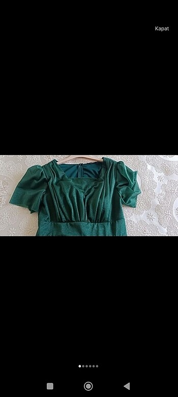 xl Beden Yeşil abiye