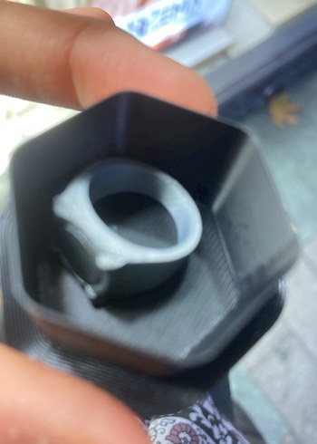 Siyah Minimalist Biker Erkek Yüzük - Görsel 3