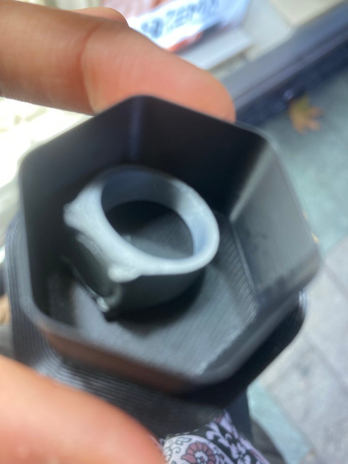 Siyah Minimalist Biker Erkek Yüzük - Görsel 3