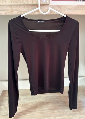 Siyah V Yakalı Uzun Kollu Kadın Bluz - Görsel 3