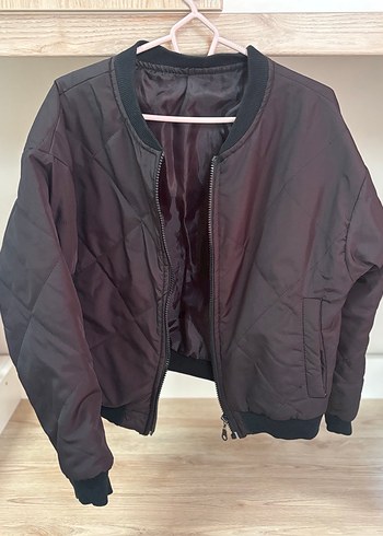 Kadın Kahverengi Midi Fermuarlı Ceket - Görsel 2