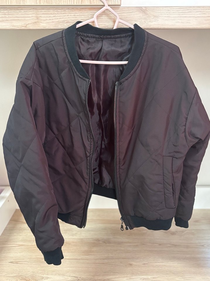 Kadın Kahverengi Midi Fermuarlı Ceket - Görsel 2