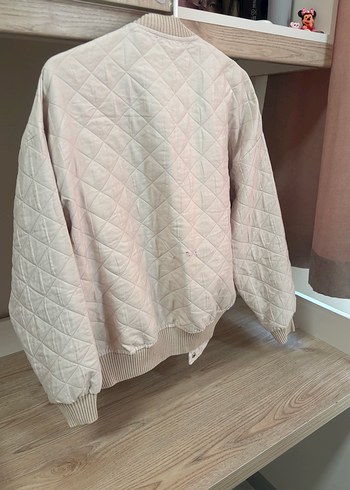 Bej Düğmeli Midi Street Wear Kadın Ceket - Görsel 2