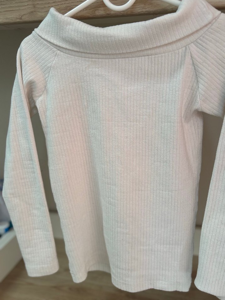 Beyaz Kadın Boğazlı İnce Triko Kazak - Görsel 2