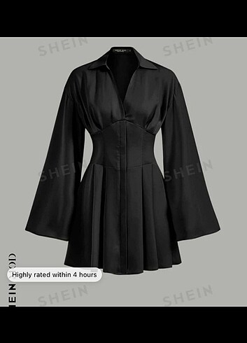 Shein siyah elbise 