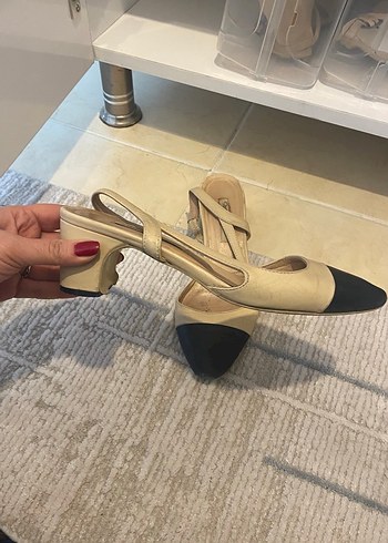 Bej Desenli Stiletto Topuklu Espadril - Görsel 3