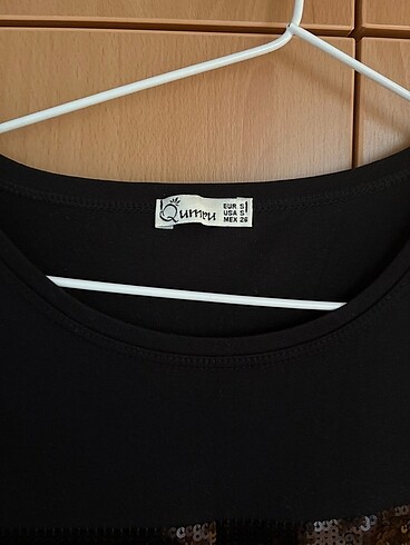 s Beden siyah Renk Siyah pullu t shirt