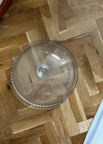 Cam Kapaklı Yuvarlak Kek Tabağı - Görsel 4