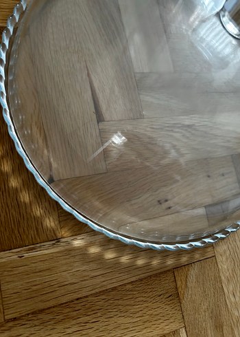 Cam Kapaklı Yuvarlak Kek Tabağı - Görsel 5