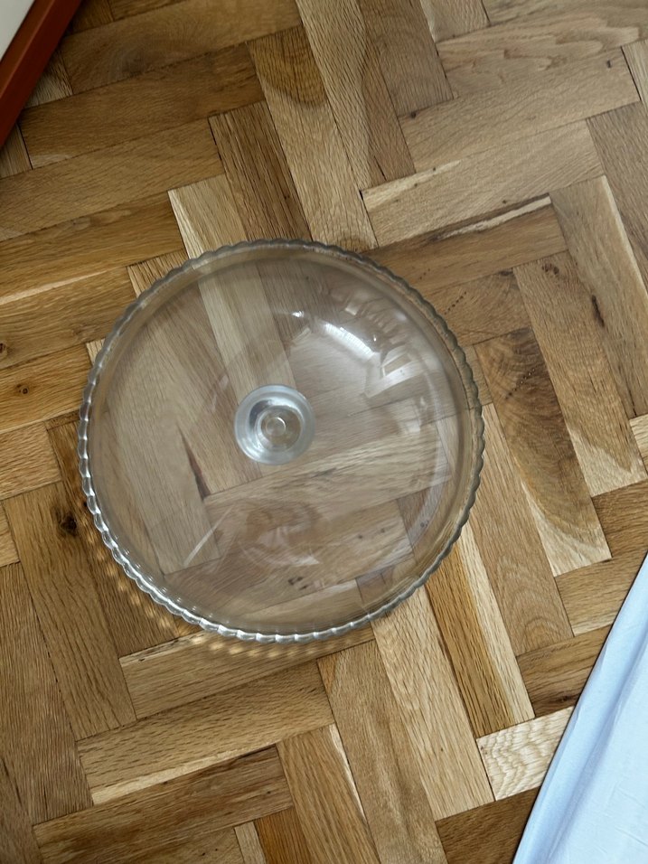 Cam Kapaklı Yuvarlak Kek Tabağı - Görsel 4