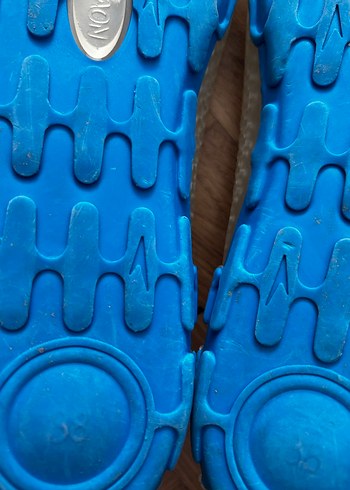 Mavi Parlak kadınSu Ayakkabısı Velcro - Görsel 3