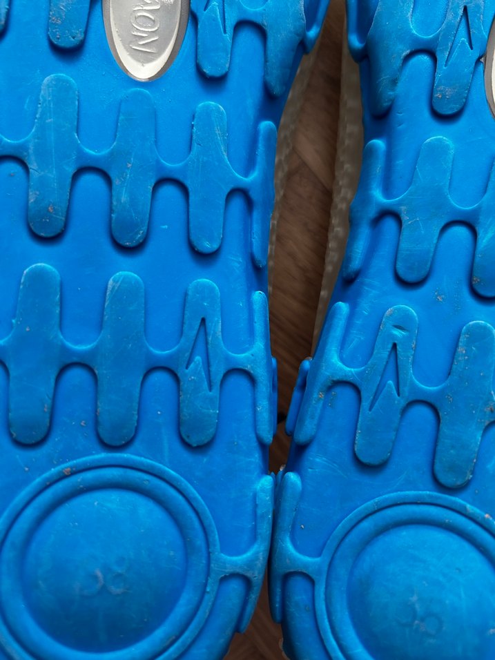 Mavi Parlak kadınSu Ayakkabısı Velcro - Görsel 3