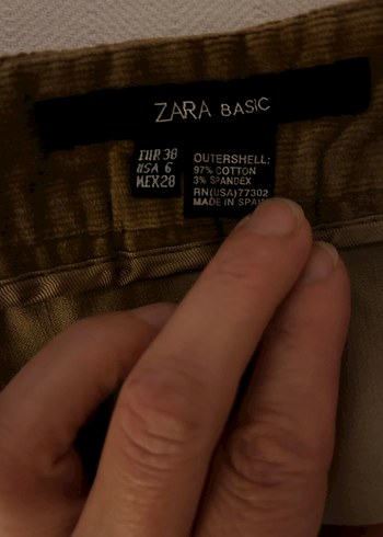 Kahverengi Kadife Pilili Midi Etek - Görsel 3