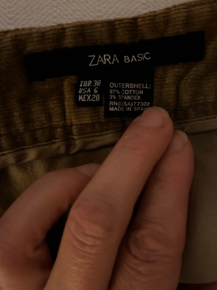 Kahverengi Kadife Pilili Midi Etek - Görsel 3