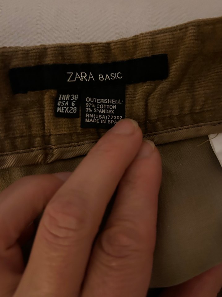 Kahverengi Kadife Pilili Midi Etek - Görsel 4