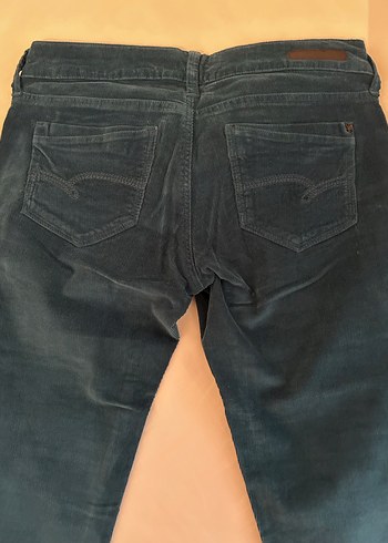 Mavi marka fitilli kadife Pantolon - Görsel 10