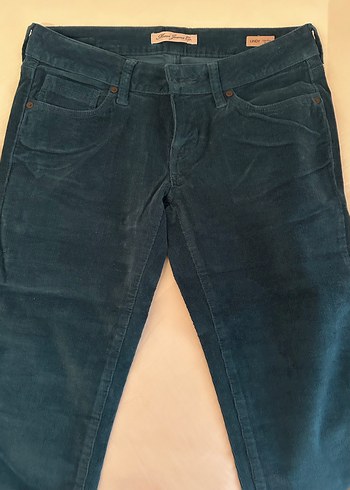 Mavi marka fitilli kadife Pantolon - Görsel 9