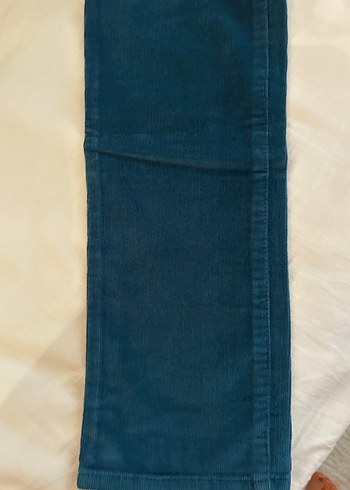 Mavi marka fitilli kadife Pantolon - Görsel 5