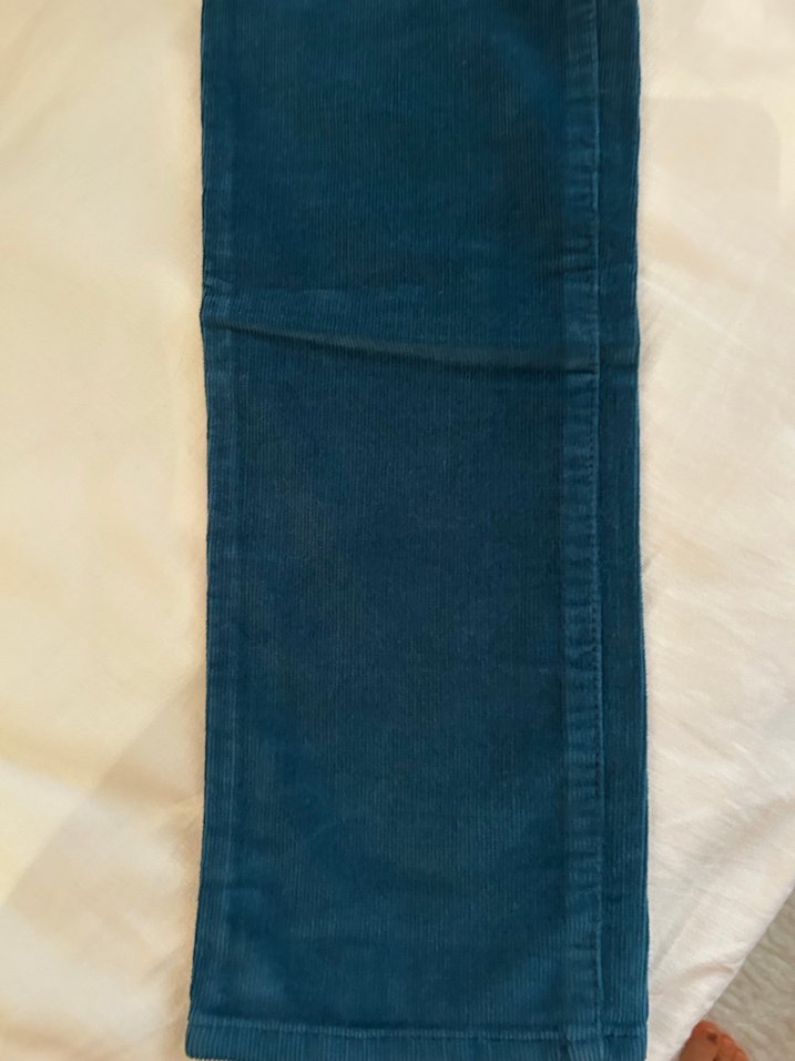 Mavi marka fitilli kadife Pantolon - Görsel 5