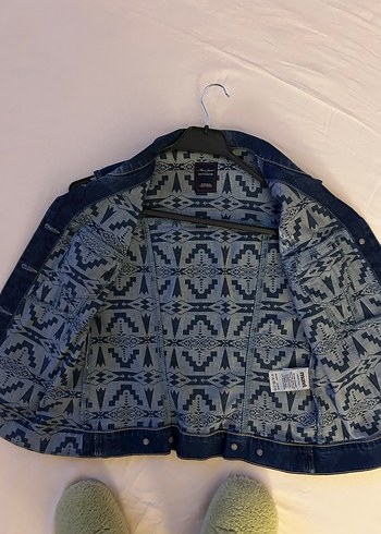 Kadın Koyu Mavi Kolsuz Denim Ceket - Görsel 5