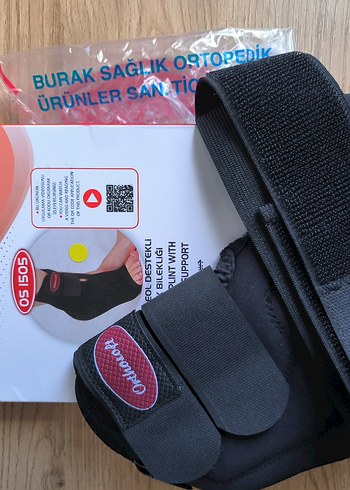 Orthosoft Siyah Ayak Bilekliği Velcro Destek - Görsel 4