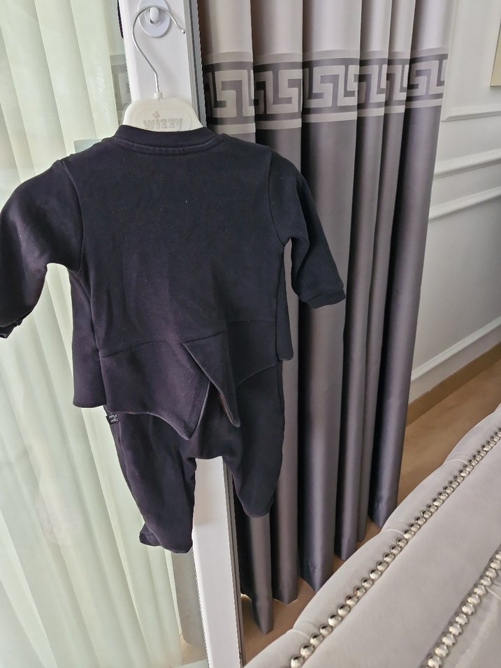 Klasik Siyah Bebek Frak Tulum - Görsel 2