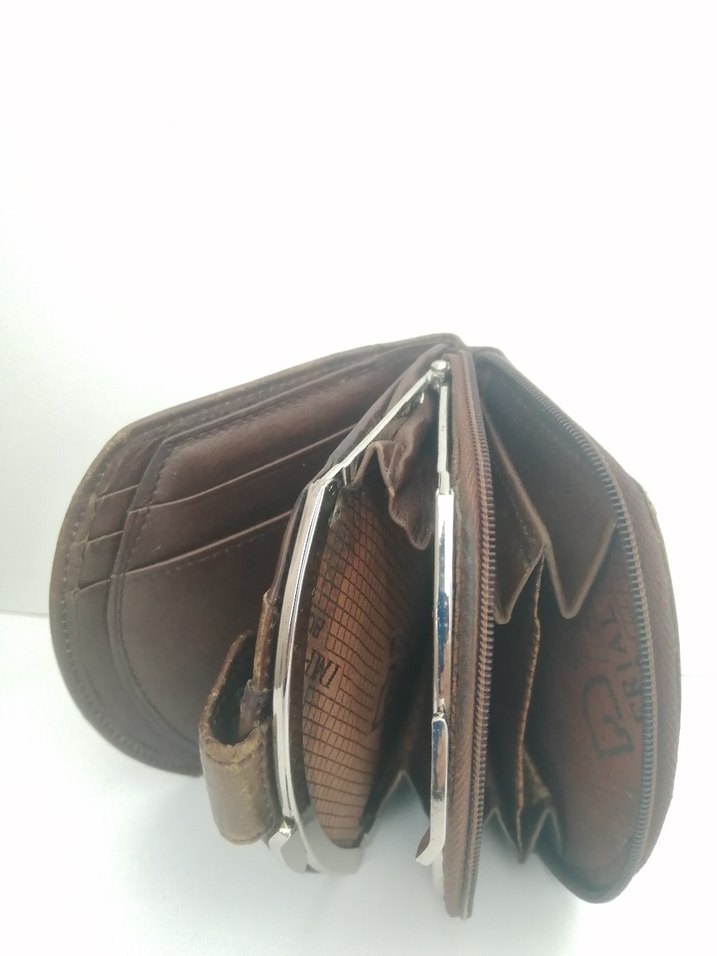 Kahverengi Vintage Biker Erkek Cüzdanı - Görsel 4