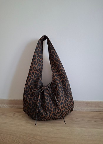 Kahverengi Leopar Desenli Kadın Çanta#handbag
