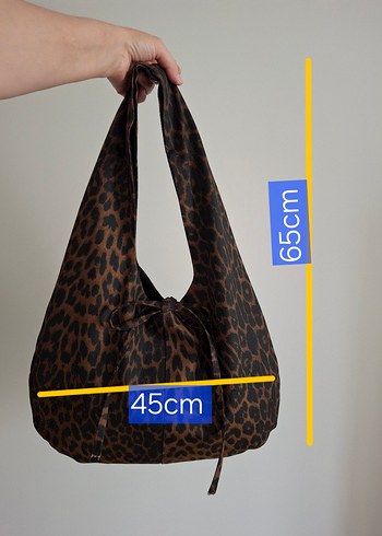 Leopar Desenli Kahverengi Kadın Çanta - Görsel 7